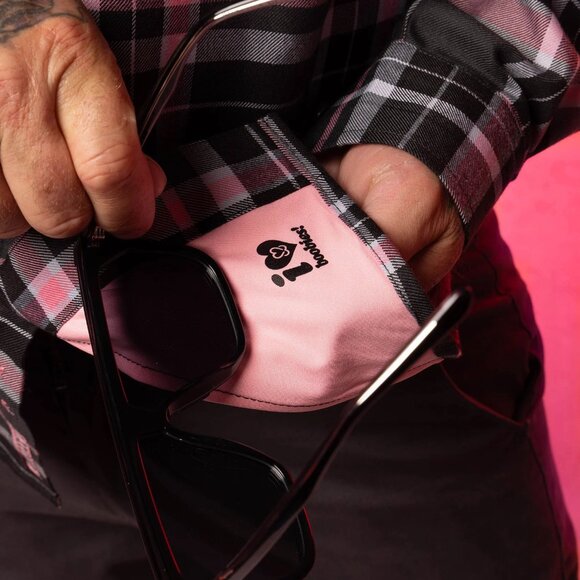 Dixxon x KEEP A BREAST Collab I LOVE BOOBIES 2025 Flannel Shirt-Men's M SOLD OUT - Picture 8 of 10